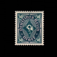 Germany, Scott 184, Post Horn, 1921-1922, MH, 109287