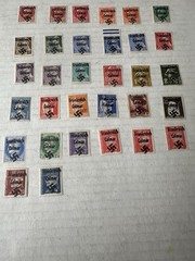 German WW2 France Overprint Colmar Propaganda Collection Of 32 Stamps Unused