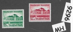 MH set Sc B121-122 / 1938 Germany Third Reich era / Saar / Culture Fund #9296