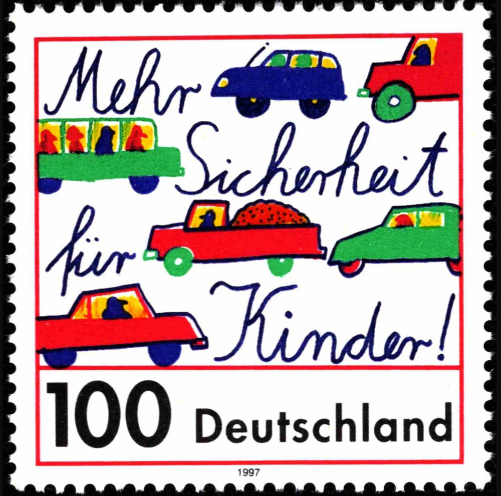BRD FRG #Mi1897 MNH 1997 Child Drawing Road Traffic [1954 YT1729 SG2753]