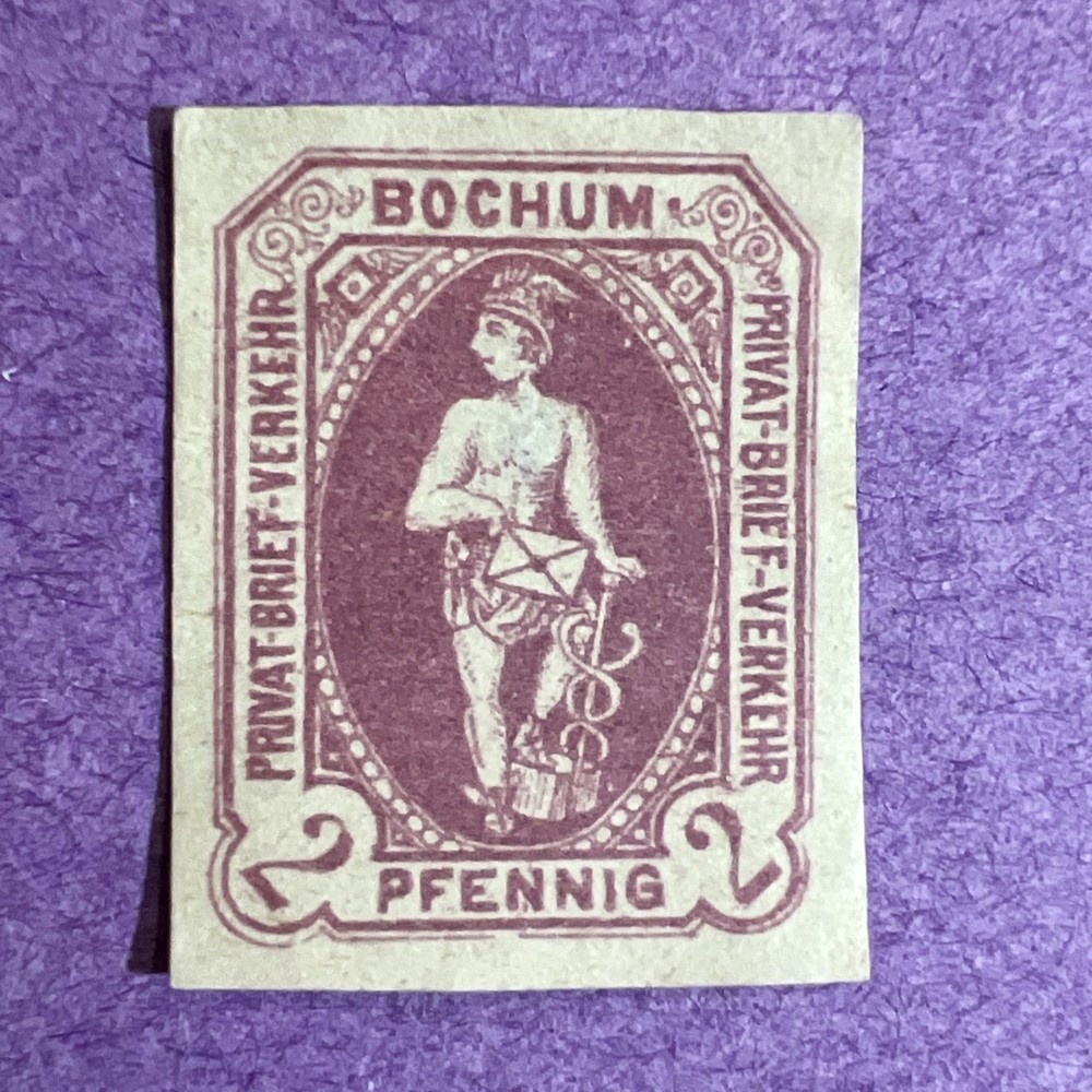 Germany Bochum – circa 1898 – MNG Private Post. Thin On Back.