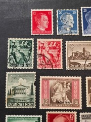 WW2 WWII Nazi German NSDAP THIRD REICH 50+ pc Stamp Lot Hitler Swastika + Sets