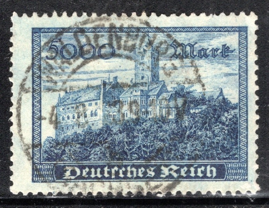 Germany Stamp Scott #237, Wartburg Castle, Used, SCV$3.00
