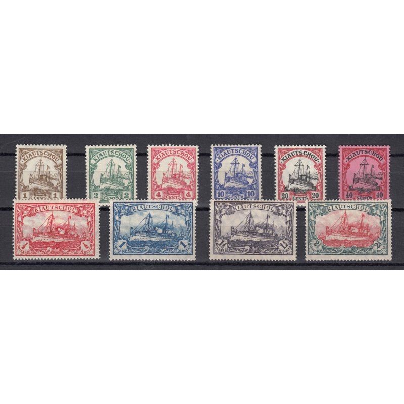 Colonies Kiautschou 1905, Mich. No.: 28-37 *