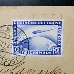 1928 Germany Stamps #C36 2RM LZ-127 Graf Zeppelin Flown to NYC First Flight Card