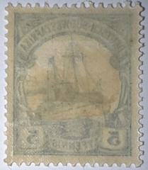Travelstamps:GERMANY South West Africa Stamps Kaiser’s Yacht 5 Pfennig MOGH WMK