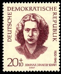 DDR #Mi883 MNH 1962 Nazi Fascist Victim Johanna Jannetje Schaft [B86]