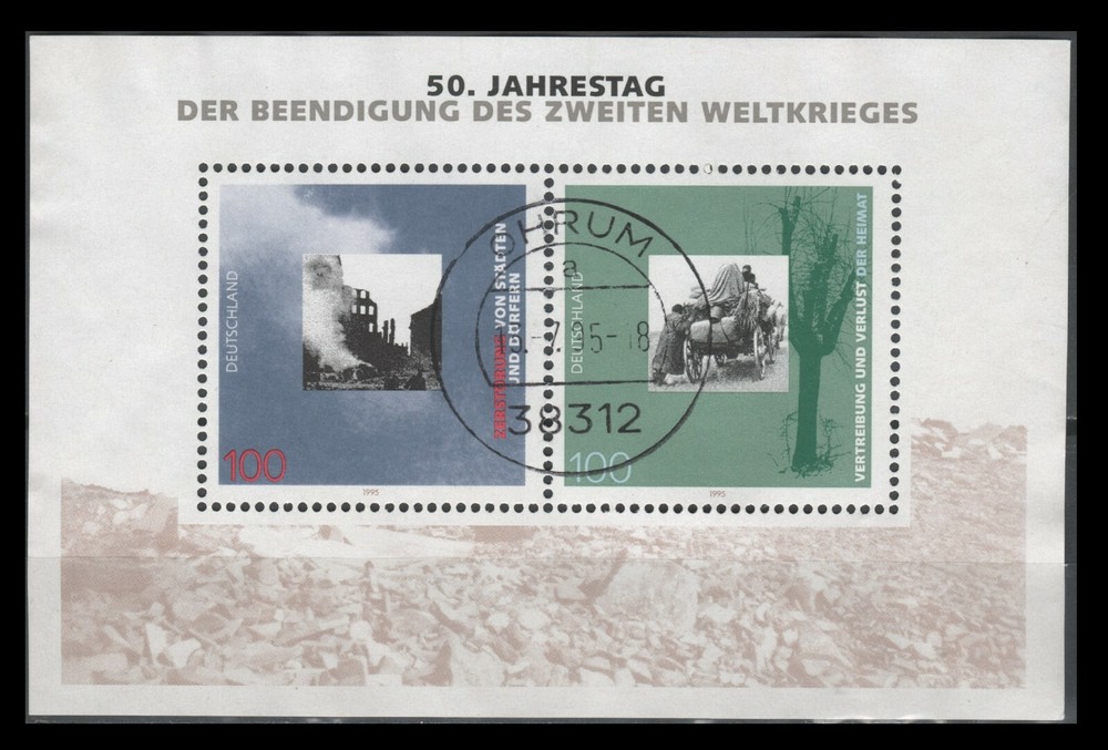 Germany 1897 End of WWII Anniversary S/St of 1995 (USED)