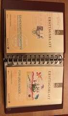 GERMANY FDS ETB 2001/24- 2001/49 27 FIRST DAY SHEETs W/ Binder Rare Set
