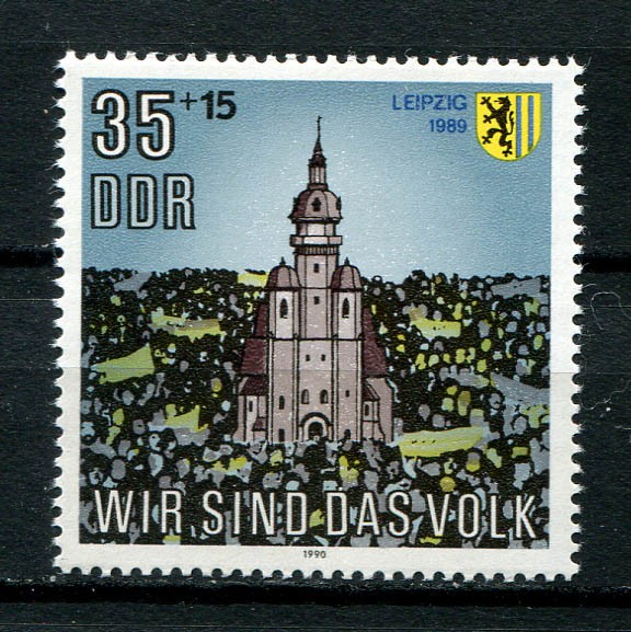 Germany – DDR : „We are the people“ stamp from 1990 – mint NH