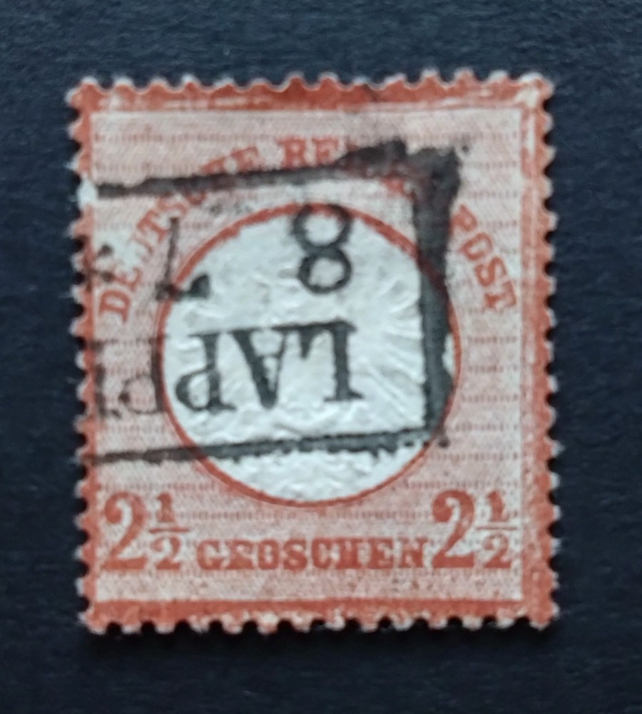 GERMANY EMPIRE 1872 SG21 2½g Chestnut Large Shield Good Used Cat £130