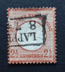 GERMANY EMPIRE 1872 SG21 2½g Chestnut Large Shield Good Used Cat £130
