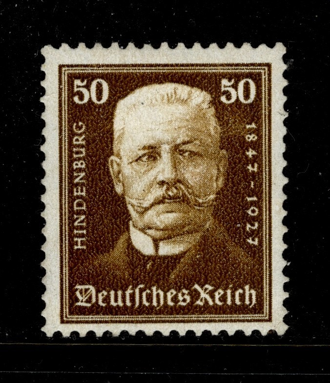 Germany Postage Stamp – 1927 – #B22 – MH – Hindenburg