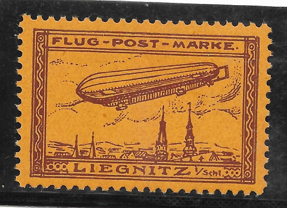 GERMANY HALBAMTLICHE FLUGMARKEN Mi# 11b MH Signed at back