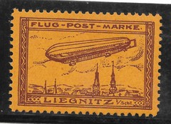 GERMANY HALBAMTLICHE FLUGMARKEN Mi# 11b MH Signed at back