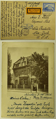 1928 Germany LZ 127 Zeppelin Airmail Postcard Friedrichshafen to New York City