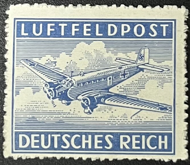Germany Feldpost WW2 War Eagle Airplane Stamp