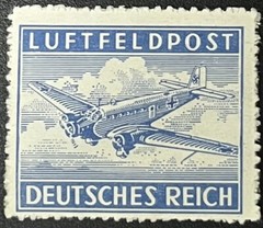 Germany Feldpost WW2 War Eagle Airplane Stamp