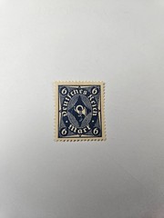 STAMP – GERMANY – DEUTSCHES REICH – 6 MARK – 1922 – POST HORN EMBLEM