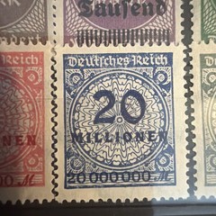 German 1923 Hyperinflation Stamp Collection – Surcharge & Definitives – MNH