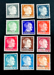 GERMANY Stamp Lot – 1941 WWII Ostland Russia Occupation Adolf Hitler MNG r37