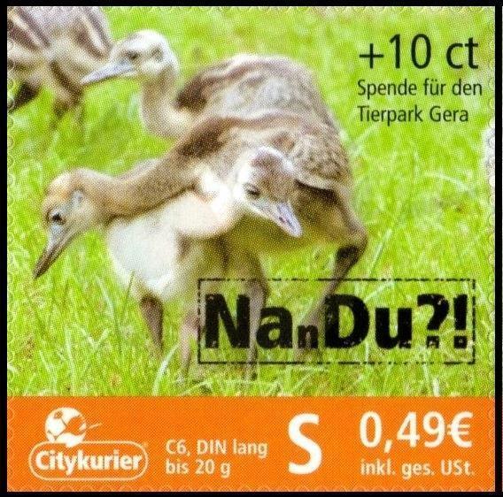 City Courier: MiNr. 78, „Tierpark Gera – Donation Stamp“, Set, mint