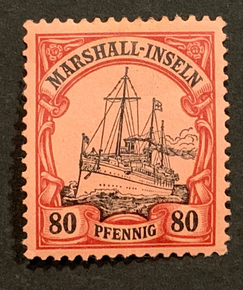 Travelstamps: GERMANY MARSHALL ISLANDS STAMPS Kaiser’s Yacht 80pf MOGH UNWMK