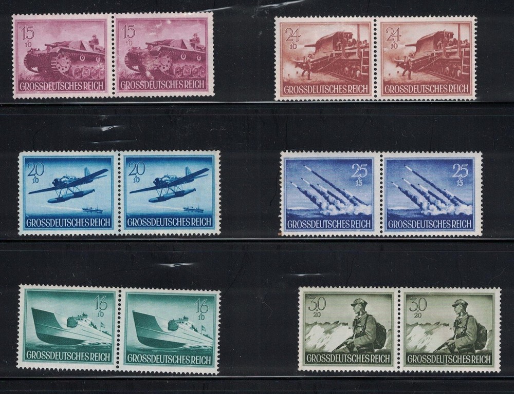 Germany B257 – B269 – Memorial Day. Pairs. Mixed Condition.No 261 #02 GERMB257