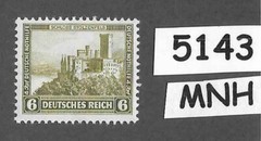 #5143 MNH Stamp B45 1932 PF06 + 04 Stolzenfels castle / Weimar Germany