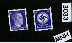 MNH stamp set Hitler & WWII Swastika 1941 & 1942 PF06 Third Reich Germany #3033
