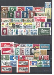 DDR 1960 – 1970, komplette Jahrgänge gestempelt o (teilweise ohne Blöcke)