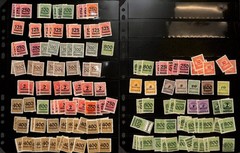 Germany Stamp Collection on 16 Scott & Stock Pages, WWII & Inflation Issues (NA)