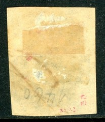 Germany States 1859 Sachsen Soxony 10 ngr Black/Milky Blue Scott #14 VFU K906