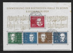 Germany 1959 Inauguration of Beethoven Hall, Bonn M/S used (N58) see description