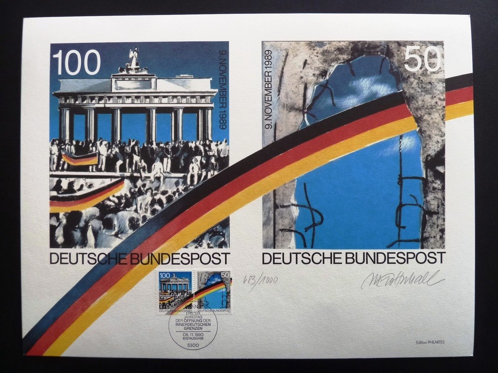 ART-EDITION 1990 GERMANY 1481/1482 BRANDENBURGER TOR PM „BONN“ – Ltd. 1.000!