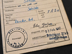 POST WWII WW2 German Master Glazier ARBEITSBUCH WORKBOOK 1947 ARBEITS PASS