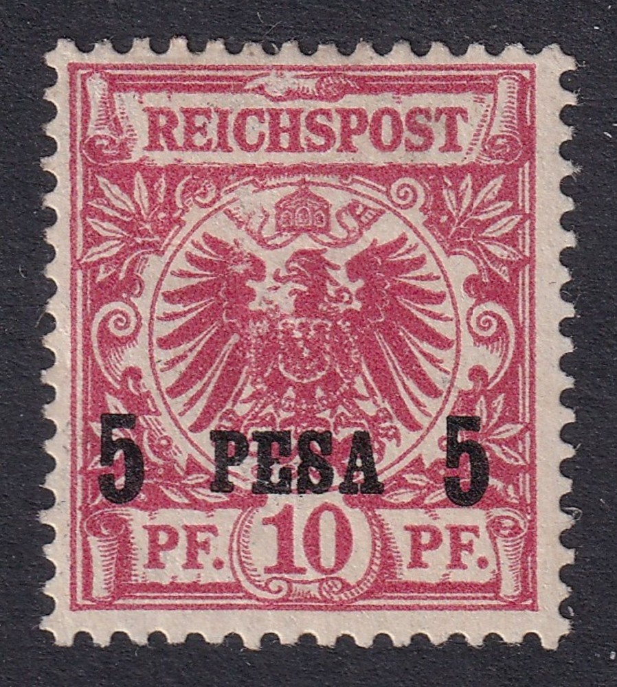 GERMAN EAST AFRICA 1893 Overprint 5p on 10pf Rose SG 3 MH/* (CV £120)