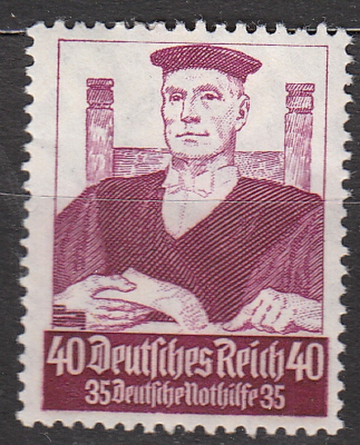Stamp Germany Mi 564 SC B67 1934 War 3rd Reich Professions Judge Law MH