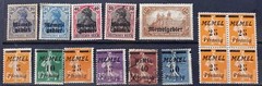 MEMEL 1920-1923 32 STAMPS + 2 BLOCKS OF 4 MNH-MH-USED with 1.50 Mk 1920, Mi# 11