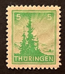 Travelstamps: 1945 Germany Stamps Soviet Zone Thuringen Mi 94 – 5pf MNH Eco Gum