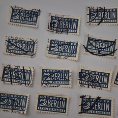 Berlin Revenue Tax Used Stamps Lot of 25 Notopfer Steuermark Type I, III, and IV