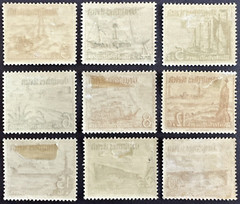 Germany 1937 Mi 651-9 Sc# B107-B115 Set of 9 MH OG 3rd Reich Ship Boat Steamer