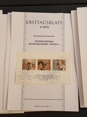 1978 German First Day Cover Stamps Lot of 16 ERSTTAGSBLATT Numbered