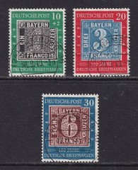WEST GERMANY 1949 Stamp Centenary set of 3 SG 1035-1037 Used (CV £160)