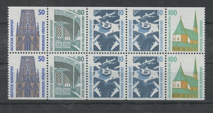 Germany Federal Republic 1996 Booklet Pane HB 38 MNH