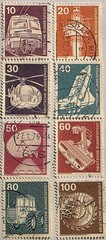 West Germany 1975, Industry & Technology, 9 Used Reg. Issues, Quick & FREE SHIP!