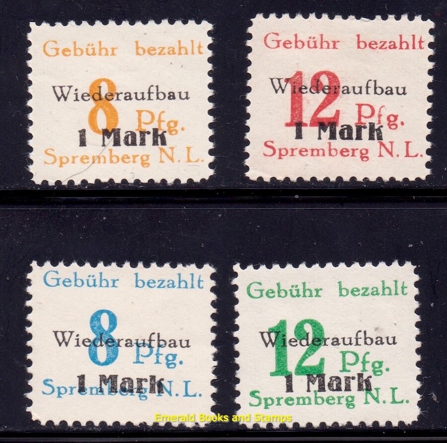 EBS Germany 1946 Private Locals Spremberg – Wideraufbau – Michel 19A-22A – MNH**