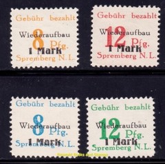 EBS Germany 1946 Private Locals Spremberg – Wideraufbau – Michel 19A-22A – MNH**