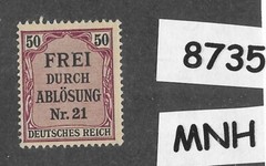 MNH Stamp Scott OL8 Prussia district German Empire 1903 Official PF50 #8735