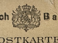 1880 Bavaria Postal Card Annweiler Speyer Scott UX3 Rose Order Pfalz